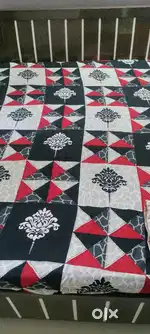 SELL Double Bed With Mattress (6.5/6.5)