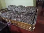 Sofa cum bed & Steel cupboard