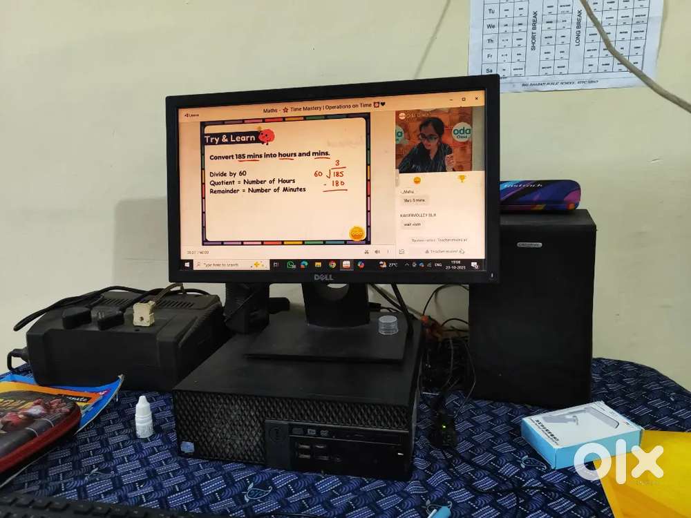 Dell Desktop/computer with creative 2.1 speaker and APC UPS