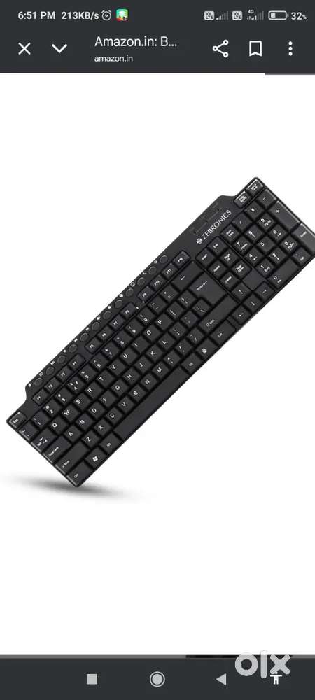 Zebronics keyboard only1 month old