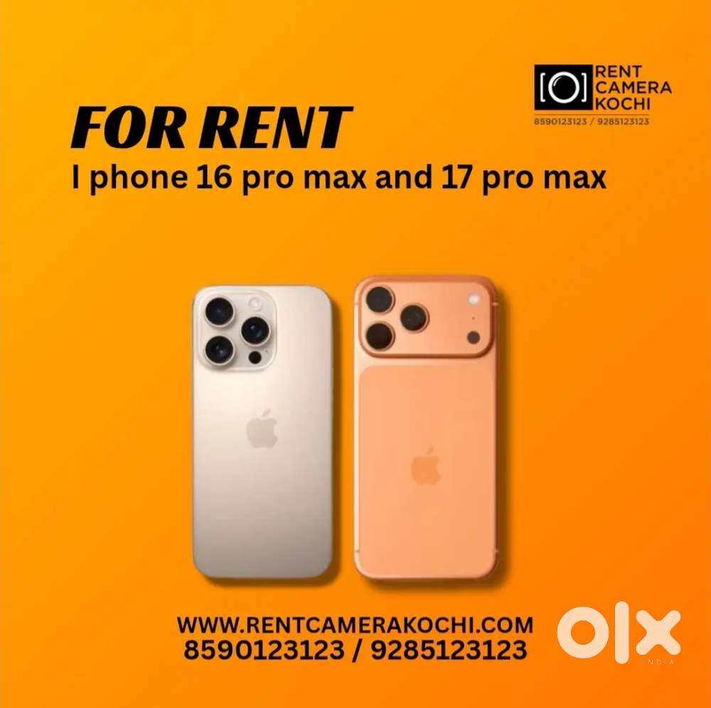 Apple iPhone 17 Pro Max

and iPhone 16 Pro Max

Full kit for Rent.