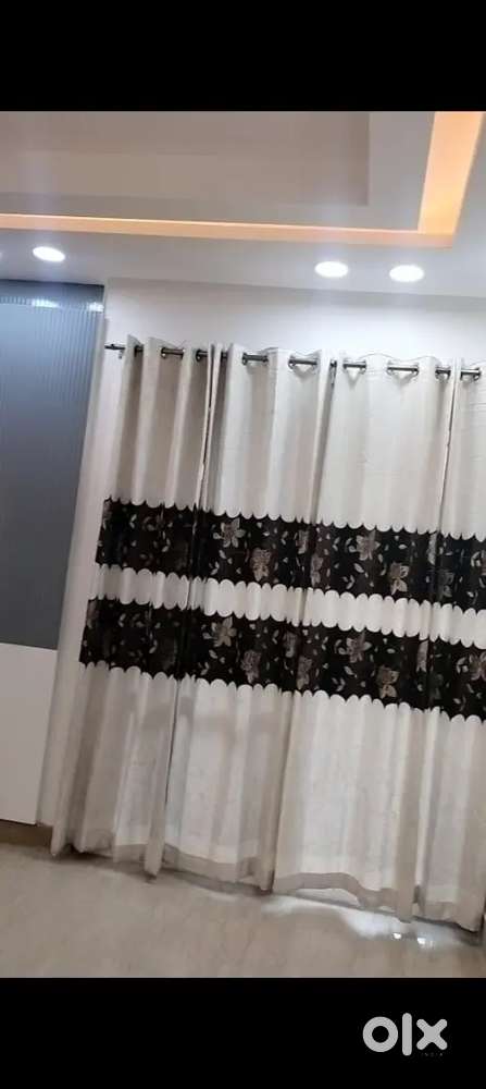 High Quality 4 curtains - beige and brown