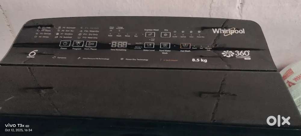 Whirlpool washing machine tap load