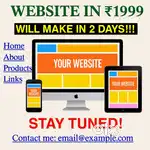 We will make website of yours in 1999
