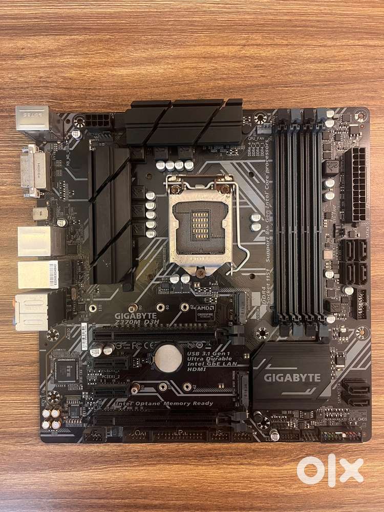 Motherboard, graphic card, RAM in working condition