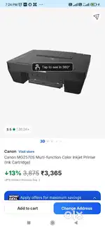 Canon  multi function colour inkjet printer