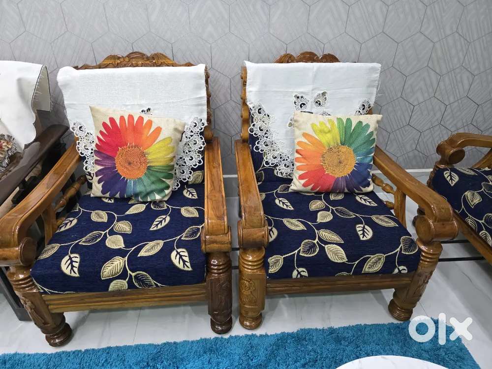 5 Seater Sofa Set Segun (Teak Wood)