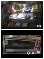 Electric Oven 44000 cake display counter 22000