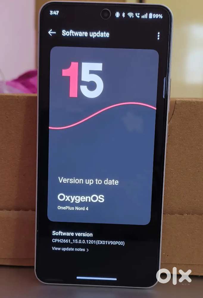 OnePlus Nord 4 8 GB RAM + 256 GB ROM, purchased on 3/Aug/2025