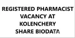 Pharmacist Vacancy at Kolenchery Ernakulam