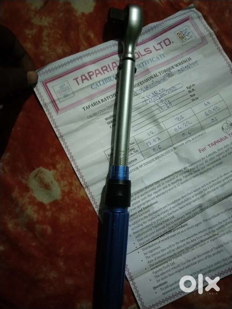 Sell the taparia torque 0-60 NM