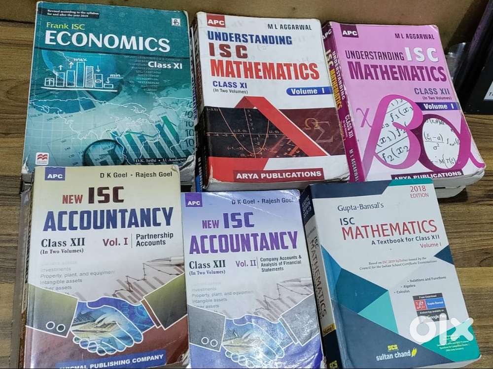 ISC Commerce XI and XII Textbooks Complete Set in good condition