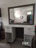 Saloon counter with mirror and saloon chair emergency sale