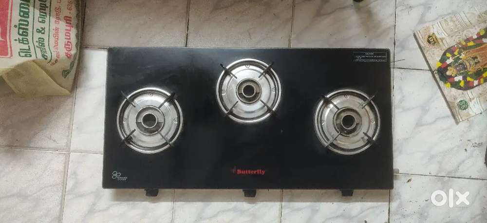 Butterfly gas glass stove