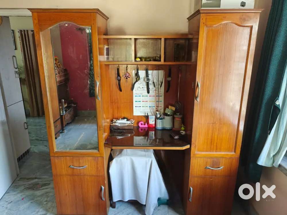 Study Table with bookshelf and mirror
