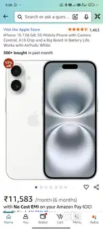 Iphone 16 128 GB NEW SEALED PACK