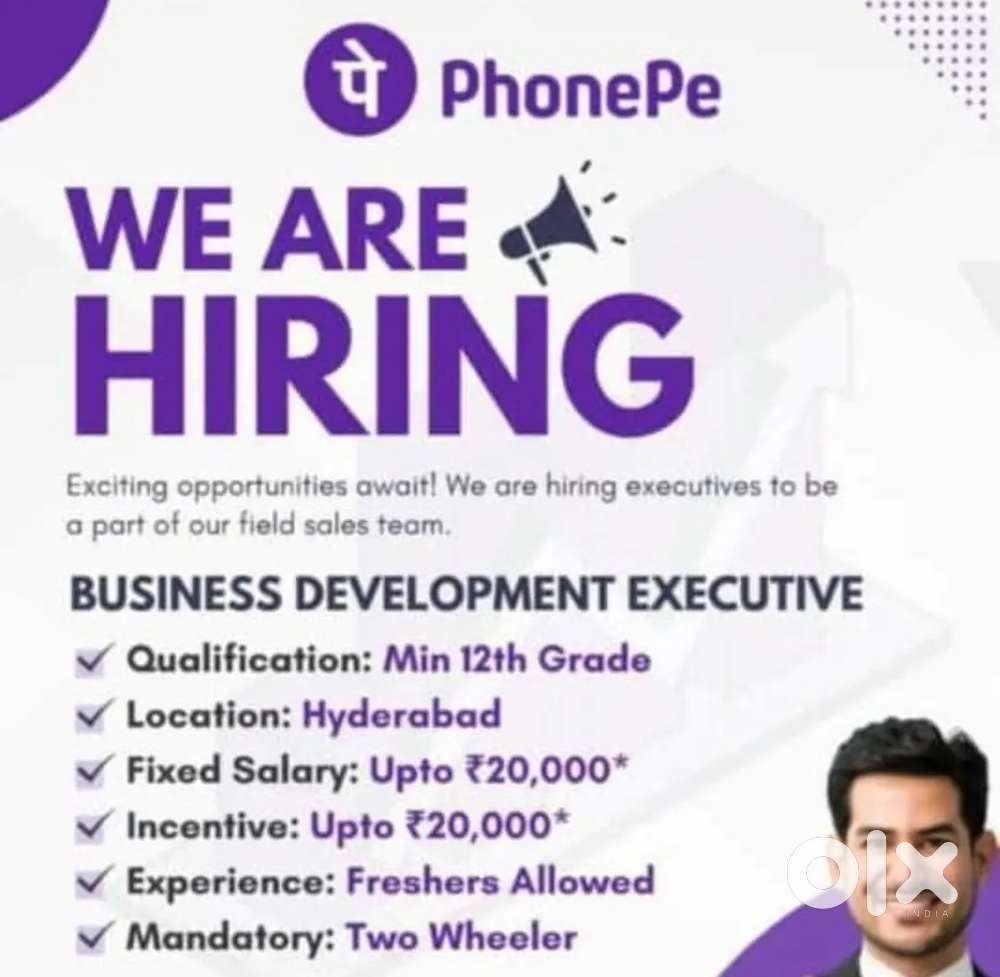 Phone hiring Business development executive