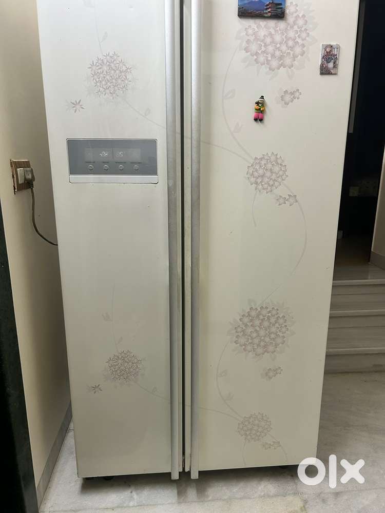 LG refrigerator side by side white