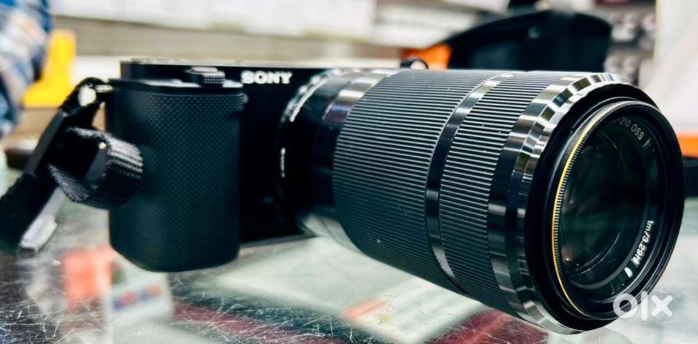 Sony Alpha ZV-E10 camera with E55 210 mm lens