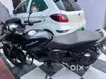 All black pulsar with brand new tyre and tube