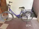 Purple colored bicycle