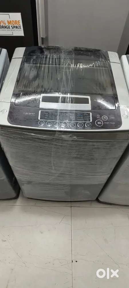LG washing machine fully automatic top load with warranty and good con