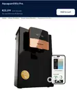 Brand new Aqua water purifier 2025 model 6.2 liter it's wifi.