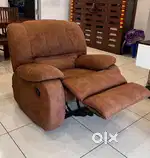 SINGLE RECLINER SOFA WITH COMPANY WARRANTY