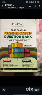 Educart cbse class 12 mathematics questions bank 2025-2026