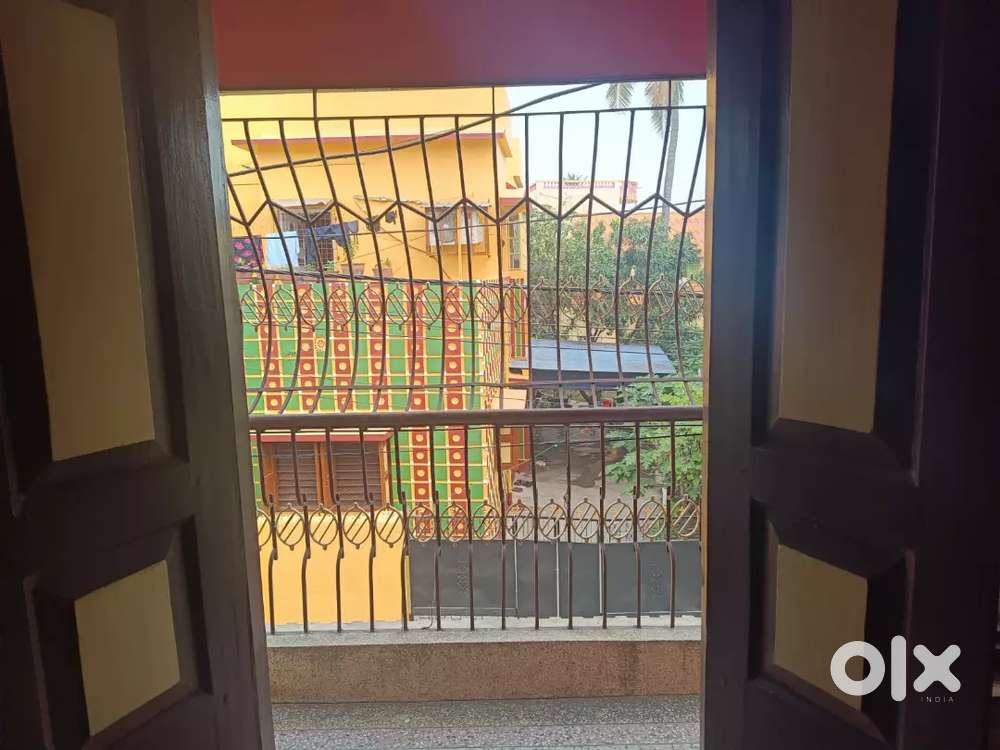 Flat semi furnished with extra one storage room