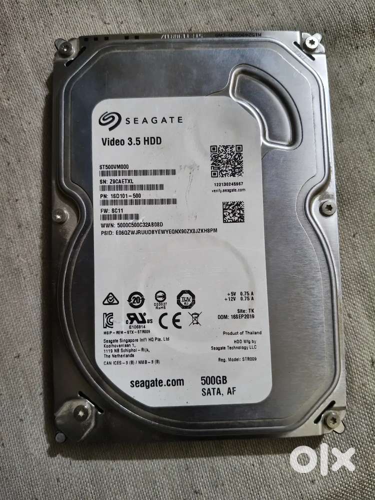 500 GB hard disk