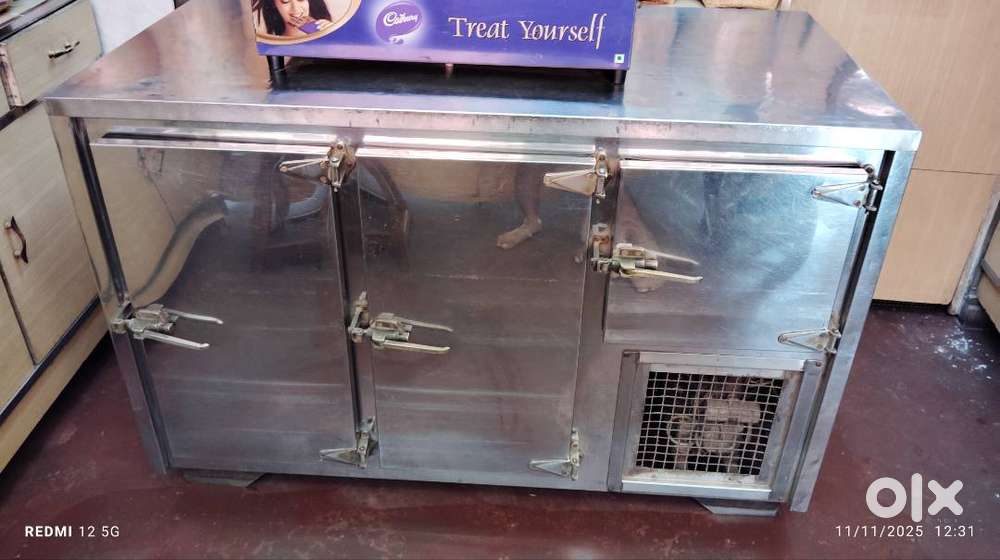 Stainless steel fridge