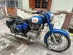 Royal Enfield classic 350 royal blue colour , boss led headlight