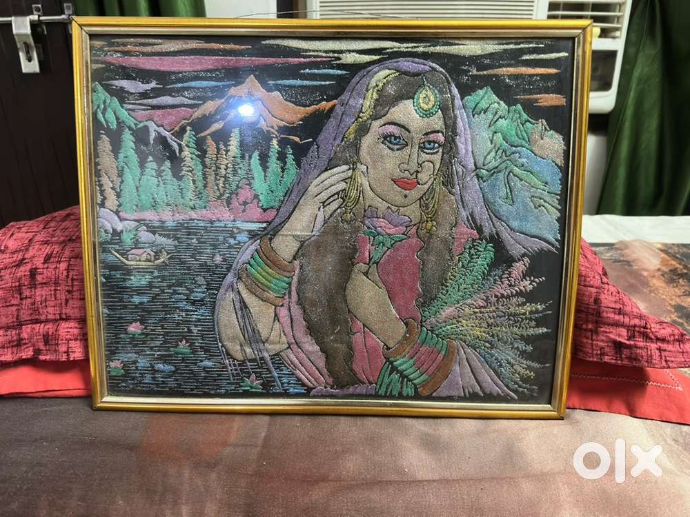 Beautiful painting with glitters effect