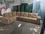 L shape sofa set with designing handle and comfortable sitting
