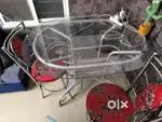 Glass dinning table 4 seater
