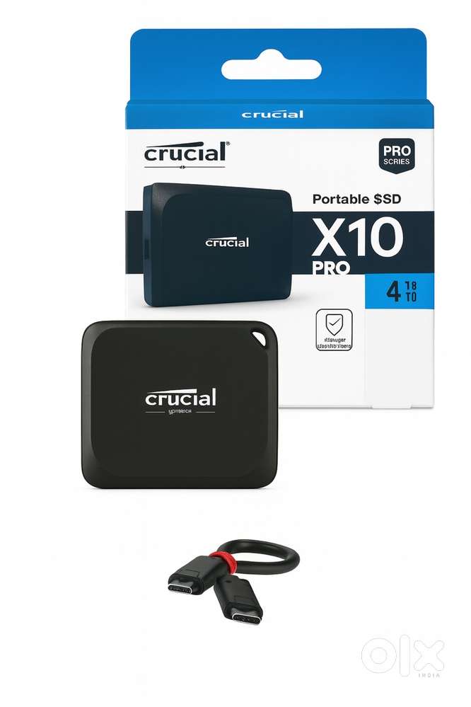 Brand new, CRUCIAL X10 PRO PORTABLE SSD 4TB (4000 GB)
