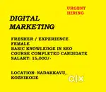 DIGITAL MARKETING - Freshers