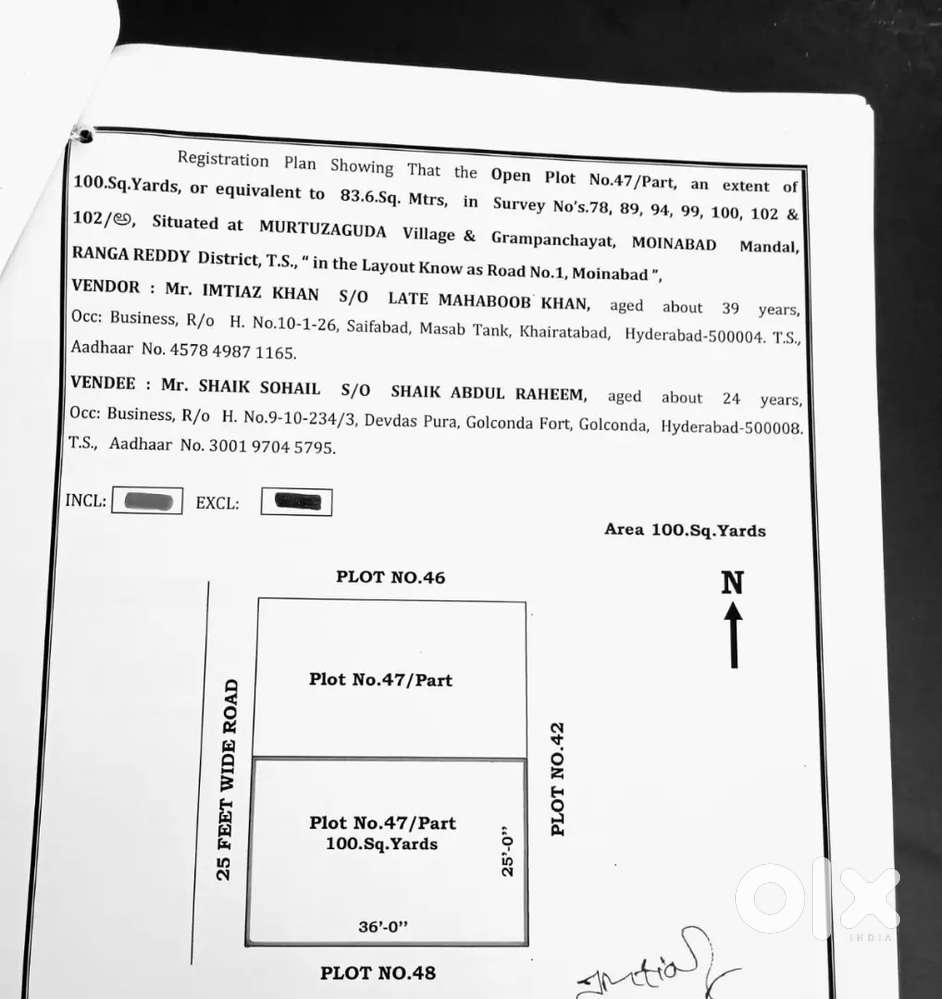 30000 per square yard slightly negotiable