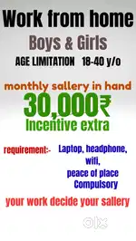 Work From Home, Limited Seats available