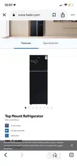 Haier double door frige for sell