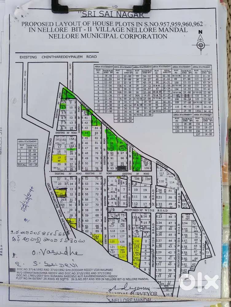 SriSai nagar plot sale medicover hospital