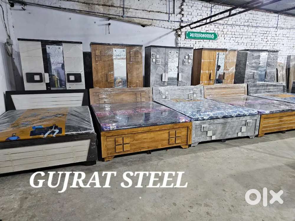 New beautiful color combination double bed