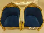 Luxury Sofa Set 2 Chairs+1Diwan MRP 60k, Now Only 20k 80% off
