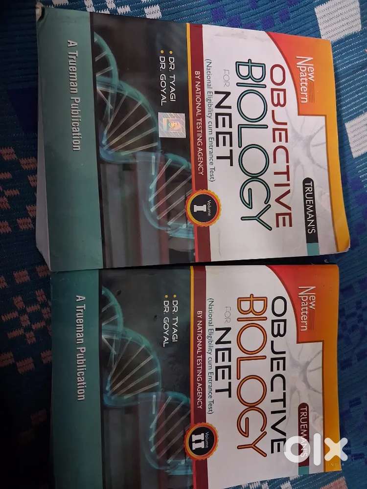 Neet material trueman biology(volume 1 , 2) market price 1250 mine 600