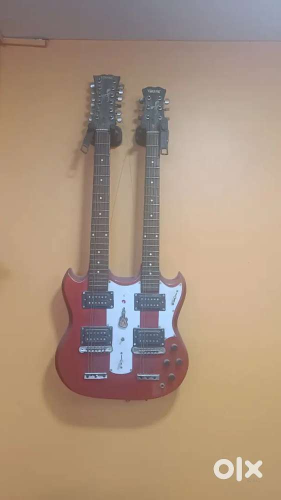 Double neck guitar custom Indian make