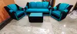 5 seater sofa with beautiful colour combination and designing back