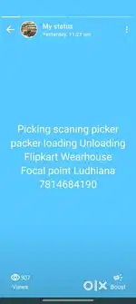 Picking scaning picker packer loading Unloading