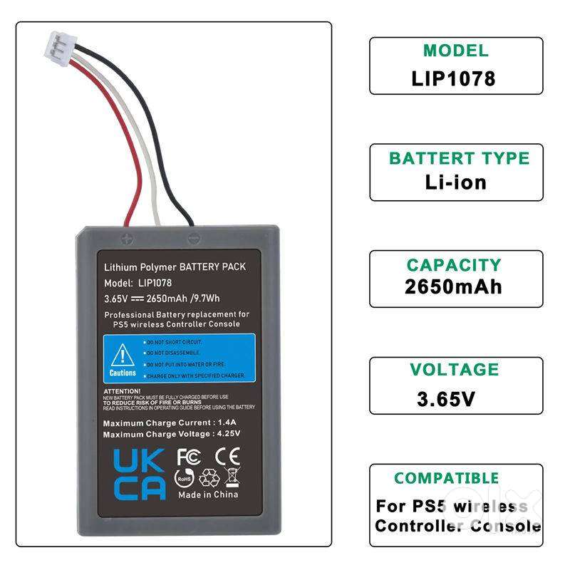 PS5 Controller Battery DualSense 2650mAh