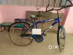 Gang cycle in blue color with inbuilt carrier and slim tire